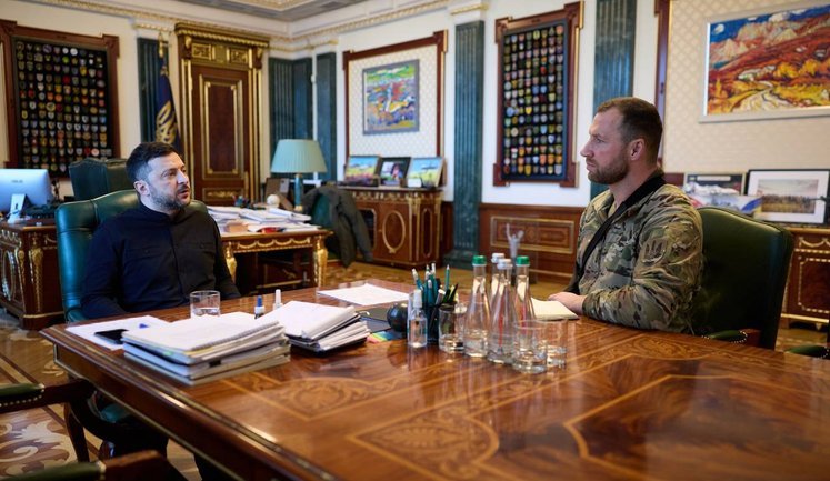 Зеленський зустрівся з начальником Центру спецоперацій "А" Хмарою: Обговорили системний розвиток СБУ