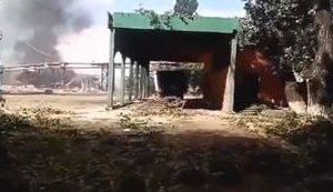 Footage of Luhansk Thermal Power Plant in Shchastia Destructions Due to Shelling. VIDEO