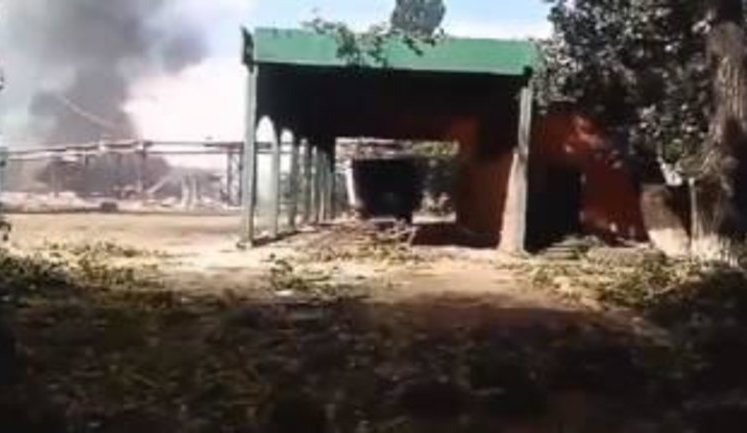 Footage of Luhansk Thermal Power Plant in Shchastia Destructions Due to Shelling. VIDEO