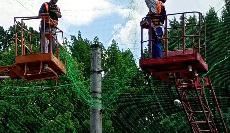 Встановили понад 70 тисяч квадратних метрів антидронового захисту у Запоріжжі, - ОВА. ФОТО