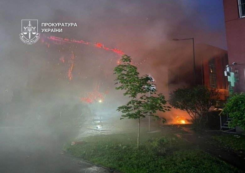 Київ після обстрілу