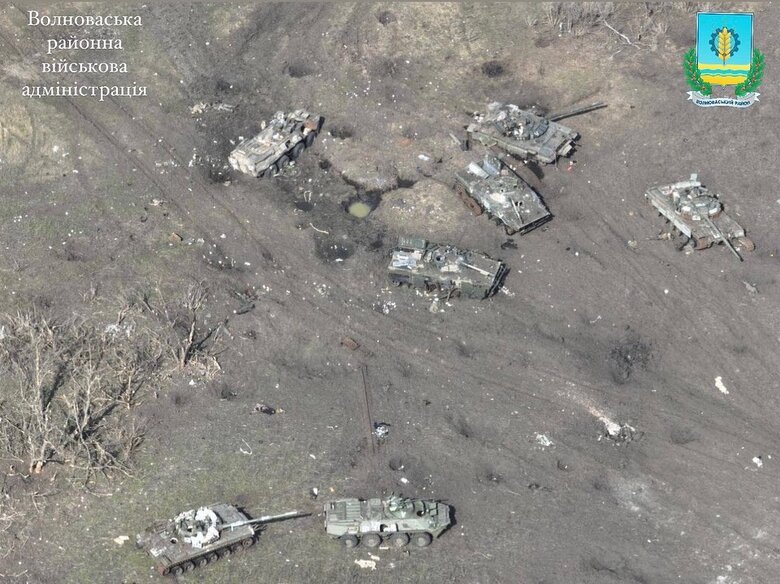 Destroyed enemy equipment in Vuhledar area 05
