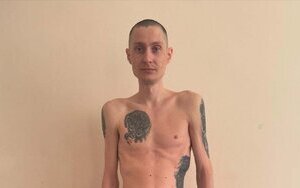 National Guard soldier Petrovskyi before and after Russian captivity