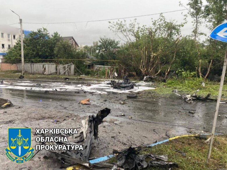 Рашисты утром обстреляли шиномонтаж в Харькове, травмированы 8 сотрудников. Погиб водитель, проезжавший мимо, - прокуратура 08