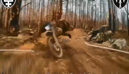 Бойцы батальона SIGNUM поразили оккупанта на мотоцикле, который двигался по лесистой местности в Лиманском районе