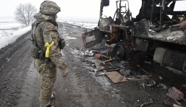 Йшла колона. Дочекались. Відпрацювали, - результати роботи птуристів 93-ї ОМБр. ВIДЕО