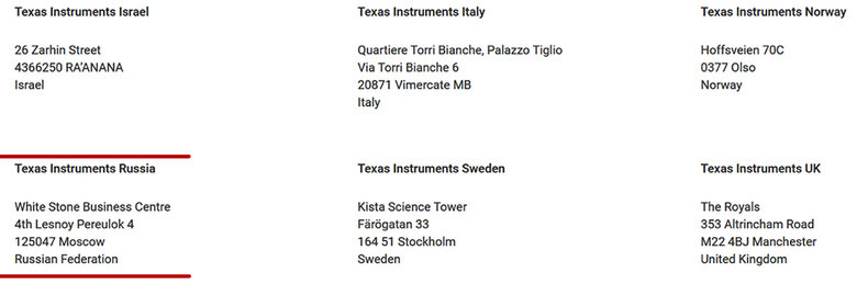 American company Texas Instruments, whose electronics were found in Russian missiles, is still helping Russia bombard Ukraine 02