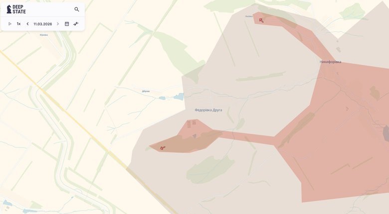 Ворог просунувся поблизу Федорівки Другої