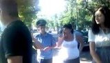 Празднование дня рождения Януковича в Одессе: Милиционер разбил камеру журналистам и обматерил участников празднования. + ВИДЕО.