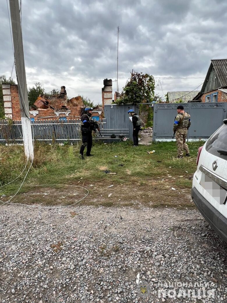 Проведено обстеження деокупованого села Уди на Харківщині, - Нацполіція 03