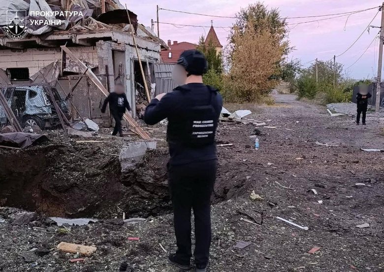 Russian strike on Zaporizhzhia