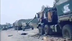 Повний розгром колони військ РФ між Раденськом та Олешками: десятки трупів, хто не був знищений, розбіглися лісами. ВIДЕО