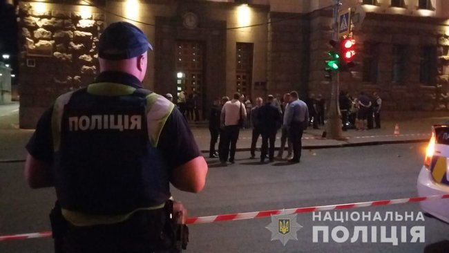 Police officer gunned down, security guard shot and wounded as unidentified gunman attacked Kharkiv City Council last night 02