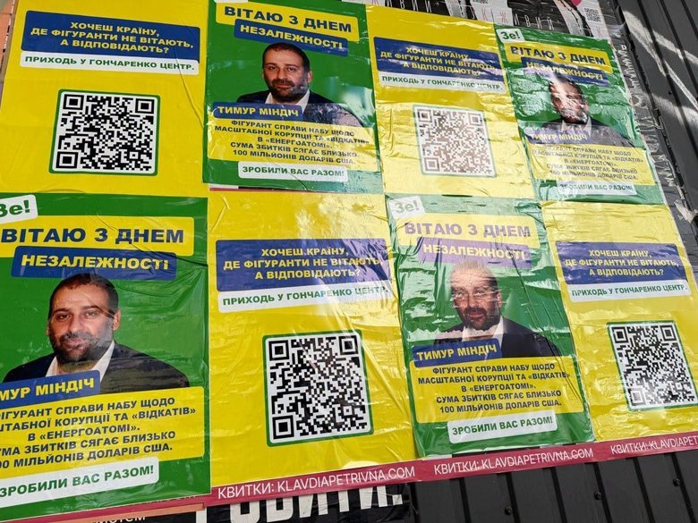 Листівки із зображенням Міндіча у Києві