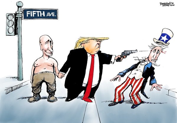 Не валяй дурака, Америка... Зустріч Трампа і Путіна у ФОТОжабах 03