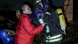 Рятувальники ліквідували пожежу в 9-поверховому житловому будинку в Києві. ФОТОрепортаж