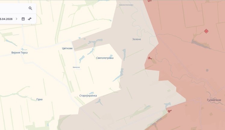 Российские войска продвинулись возле Зеленого и в Гуляйполе в Запорожской области, – DeepState. КАРТА