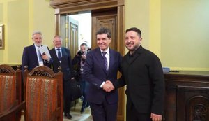 SAFE, співвиробництво дронів, безпека в Чорному морі: Зеленський зустрівся із президентом Румунії Даном. ВIДЕО