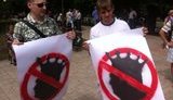 Оппозиция в Донецке пройдет под плакатами "царя". ФОТОрепортаж