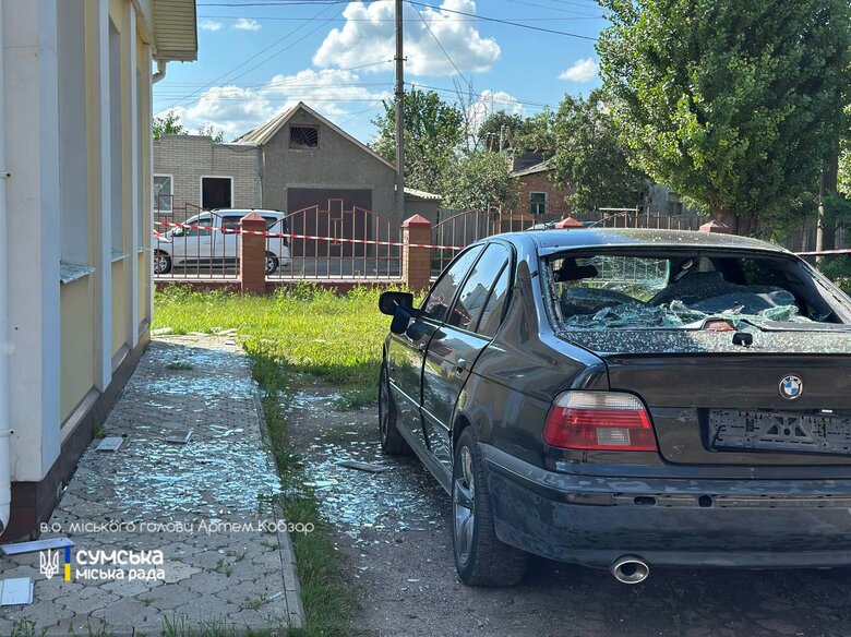 Sumy after the shelling on 22 July