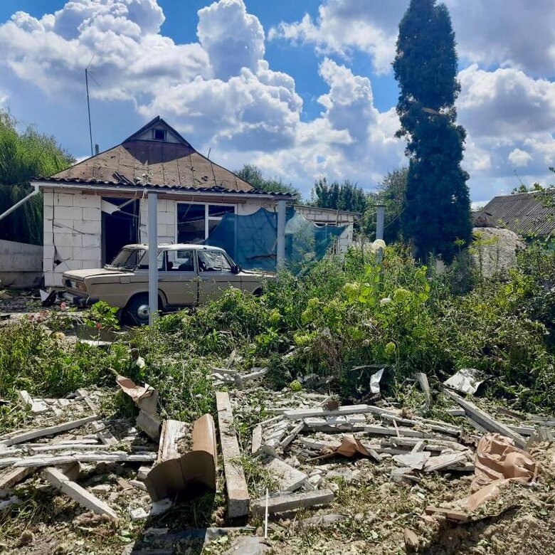 Наслідки авіаудару по Сумській громаді 8 серпня