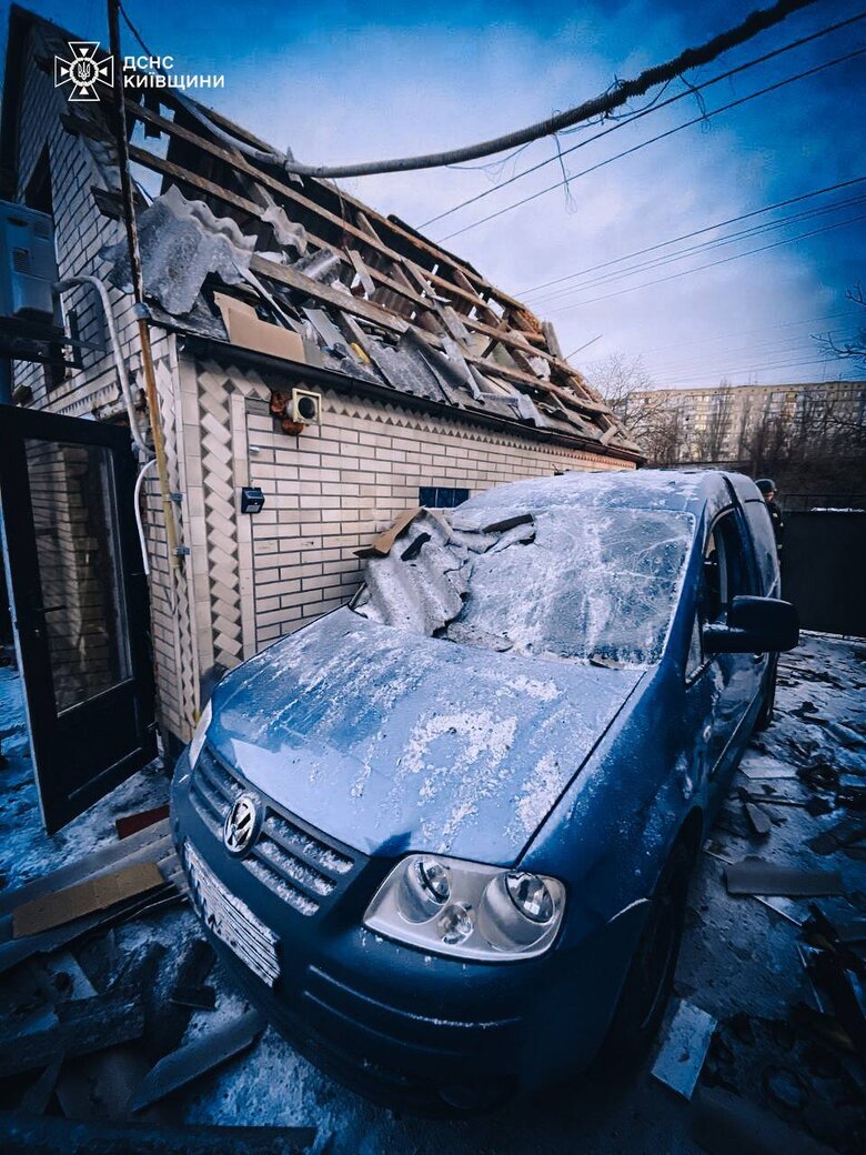 Consequences of the UAV attack on Kyiv region on 20 February 2025