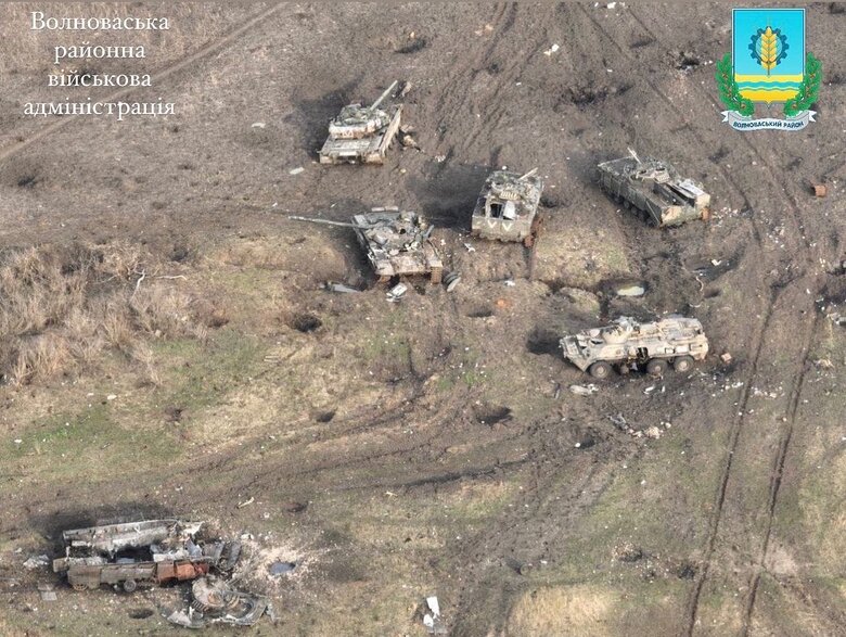 Destroyed enemy equipment in Vuhledar area 01