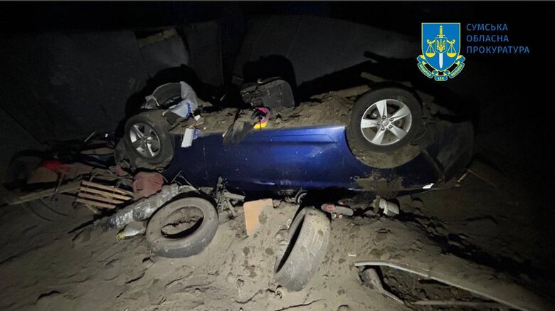 Наслідки авіаудару по Охтирці на Сумщині 13 вересня 2024 року