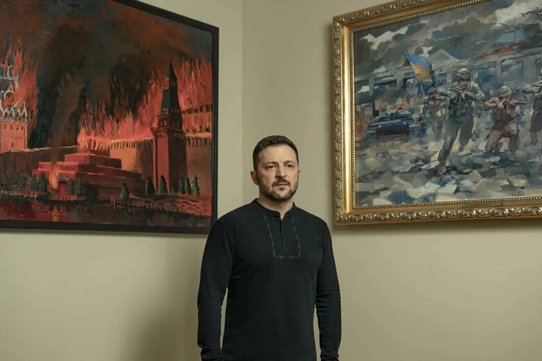 Zelensky is on the cover of Time again