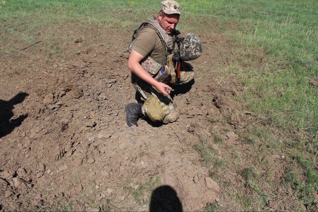 Aftermath of Troitske artillery attack by Russias hybrid forces 05