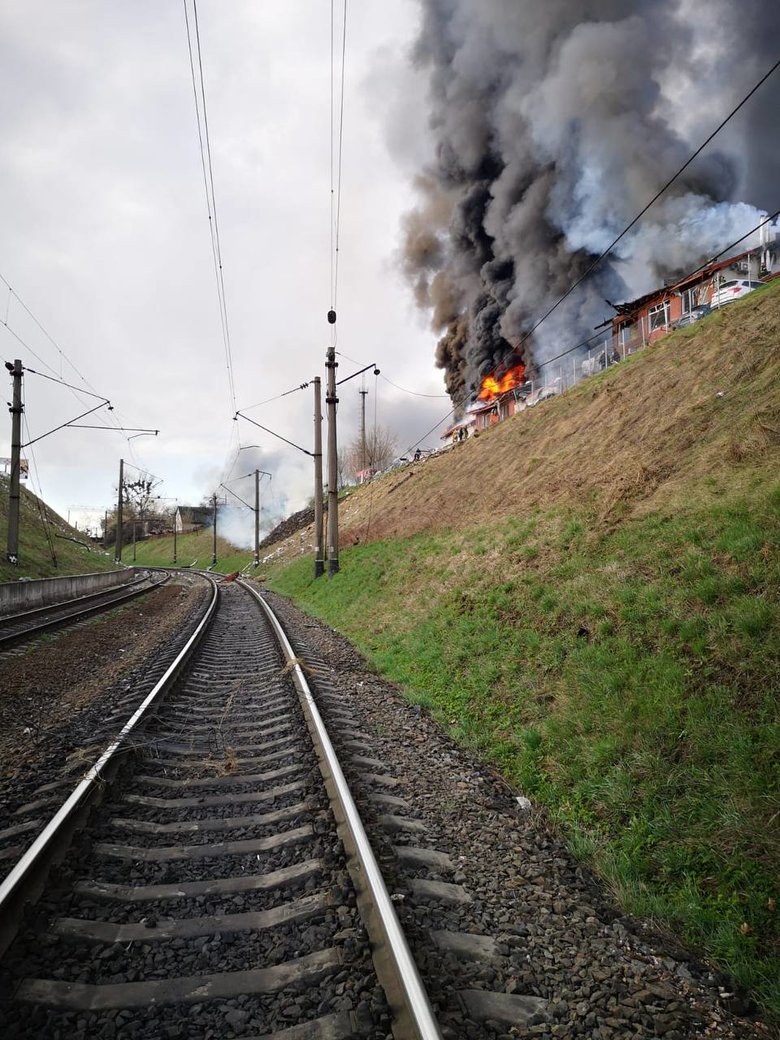 Several missiles hit near railway facilities in Lviv, - Ukrzaliznytsia 01