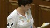 Лутковскую с парламентской трибуны "провожали" криками "Ганьба!". ВИДЕО