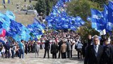 ПР превратила празднование Дня освобождения Донбасса в предвыборный митинг. ФОТО