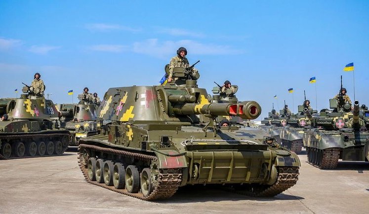Техніка, залучена до параду в Києві, відправлена ​​в пункти дислокації, - Порошенко. ФОТО
