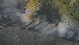 У Києві горіла лікарня Інституту урології. ФОТОрепортаж