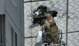 Шахед застряг у стіні 15 поверху багатоповерхівки в Одесі