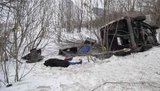 Под Донецком разбился автобус с рабочими, слетев в кювет. ФОТОрепортаж
