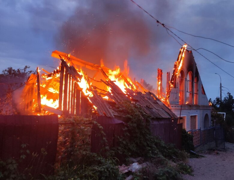 Nikopol region after shelling