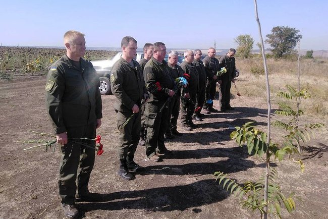 Нацгвардейцы посетили место гибели генерала Кульчицкого 01