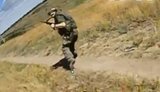 Дрон атакует россиянина