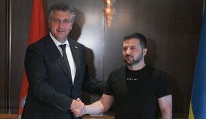 Прем’єр-міністр Хорватії Андрей Пленкович та Володимир Зеленський