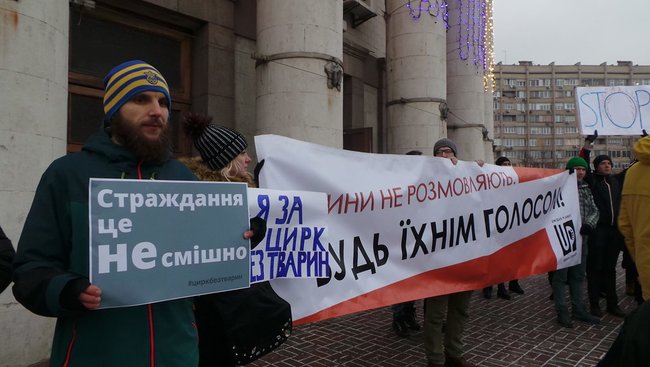 Страждання - це НЕ смішно! У Києві протестували проти використання тварин у цирку 20