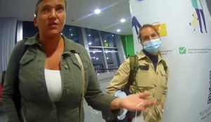 Задержание Савченко пограничниками за поддельный COVID-сертификат. ВИДЕО
