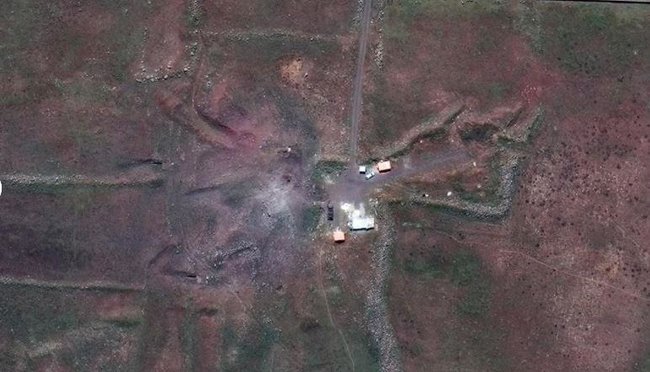 Опубліковано знімки наслідків ракетного удару по хімобєктах у Сирії 06