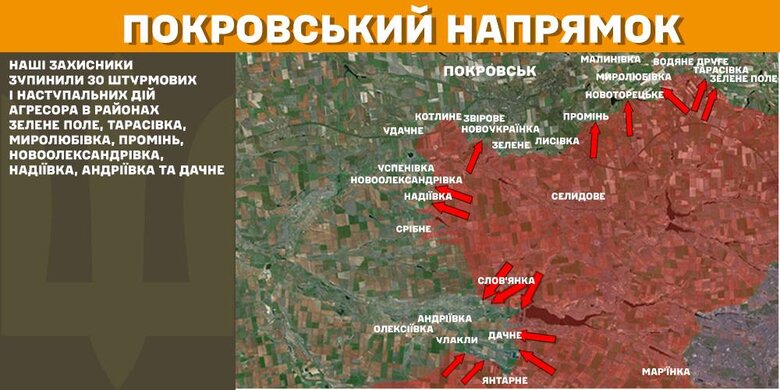 Ситуація на фронті, мапи бойових дій