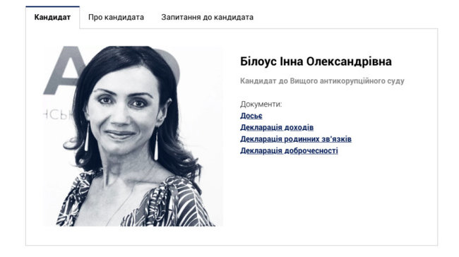 55 из 113 кандидатов в Антикоррупционный суд имеют признаки недоброчестности 02