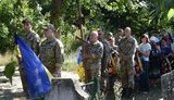 С воином 53-й ОМБр Сергеем Левченко, погибшим 26 августа в результате подрыва на мине, простились в Северодонецке. ВИДЕО+ФОТО