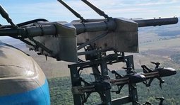 Український Мі-8 запускає дрони-перехоплювачі F7 Litavr