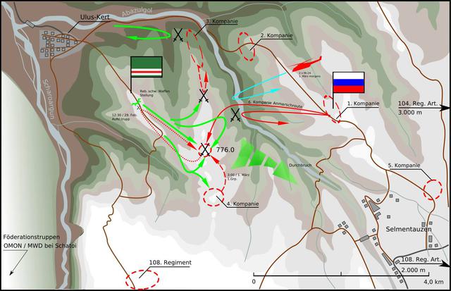 Прорив загону Хаттаба і Басаєва та розгром 6-ї роти російських десантників під Улус-Керт 29-го лютого - 1 березня 2000 року. Тактичні уроки 01