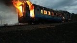 Під час руху загорівся поїзд Сарни-Здолбунів, усіх пасажирів негайно евакуювали, - ДСНС. ФОТО